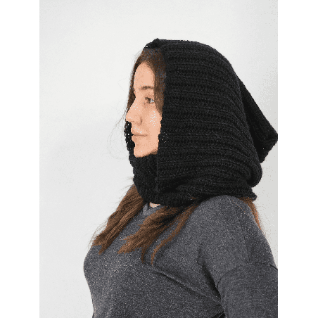 Guía de tejido - Cuello con capucha